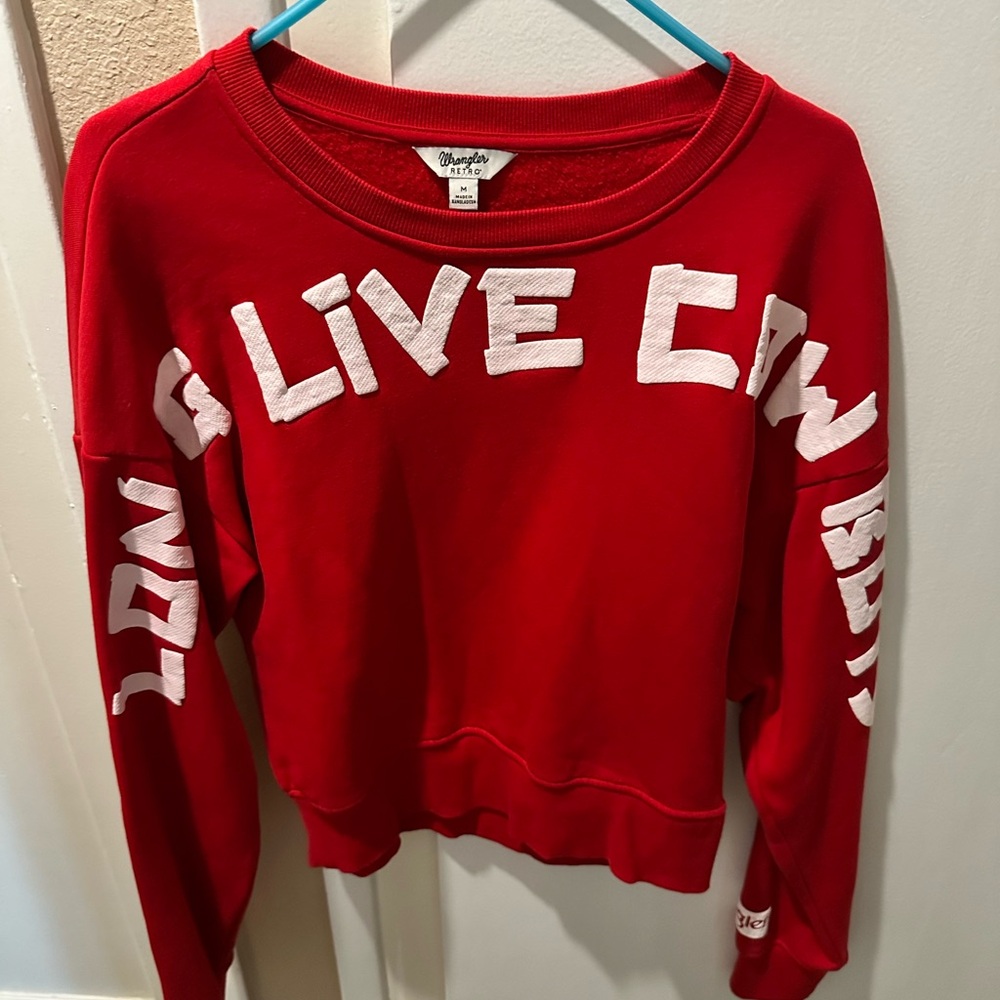 Wrangler Red Live Cowboy Sweatshirt
